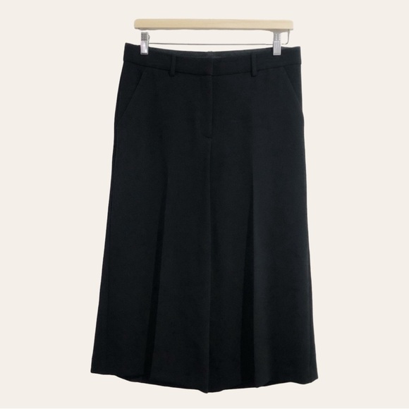 THEORY Halientra Admiral Black Crepe Culotte  Size 10 💙 - Picture 5 of 6